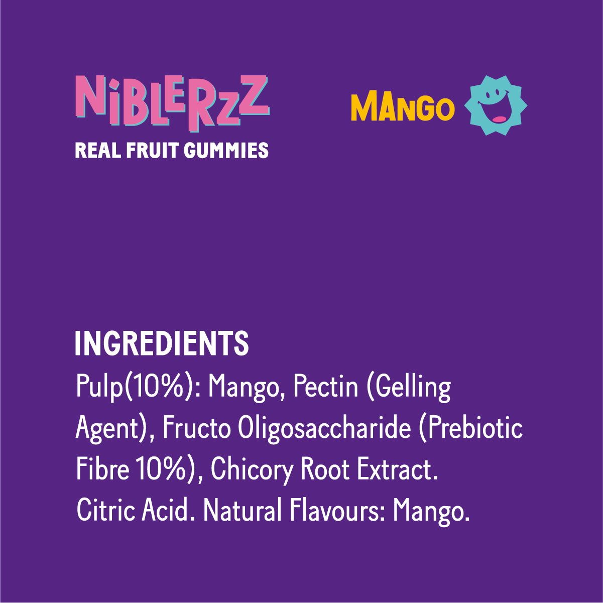 Real Fruit Mango Gummies - Pack of 3